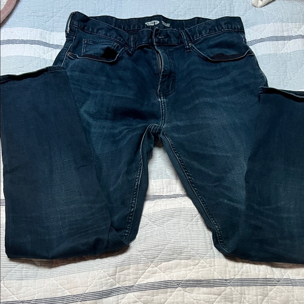 Old Navy Men's Dark Blue Relaxed Jeans